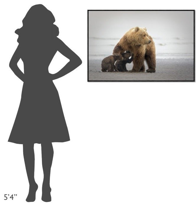 "Family Time" Framed Canvas Giclee by Renee Doyle, 37x25"