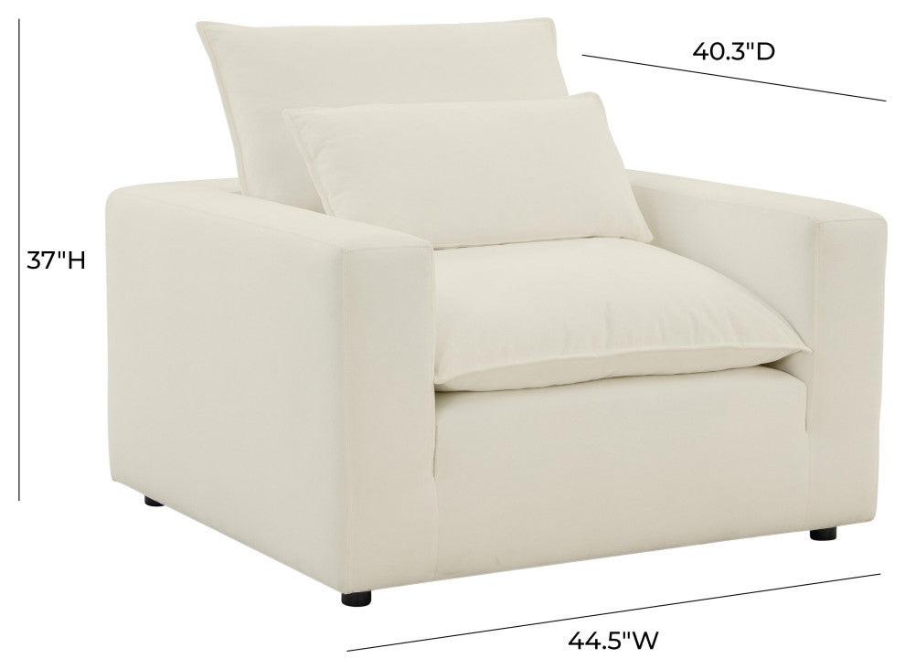 TOV Furniture Cali Natural Arm Chair