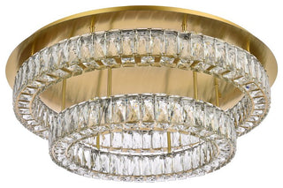 Modern Gold 2-Light Flush Mount
