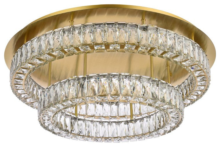 Modern Gold 2-Light Flush Mount
