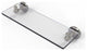 Shadwell 16" Glass Vanity Shelf with Beveled Edges, Satin Nickel