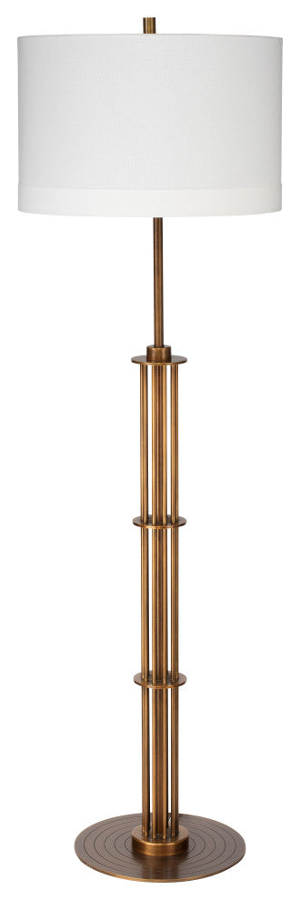 Marcus Floor Lamp, Antique Brass