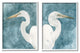 Nautical Cranes Bird Portraits Abstract Blue Sky,11 x 14