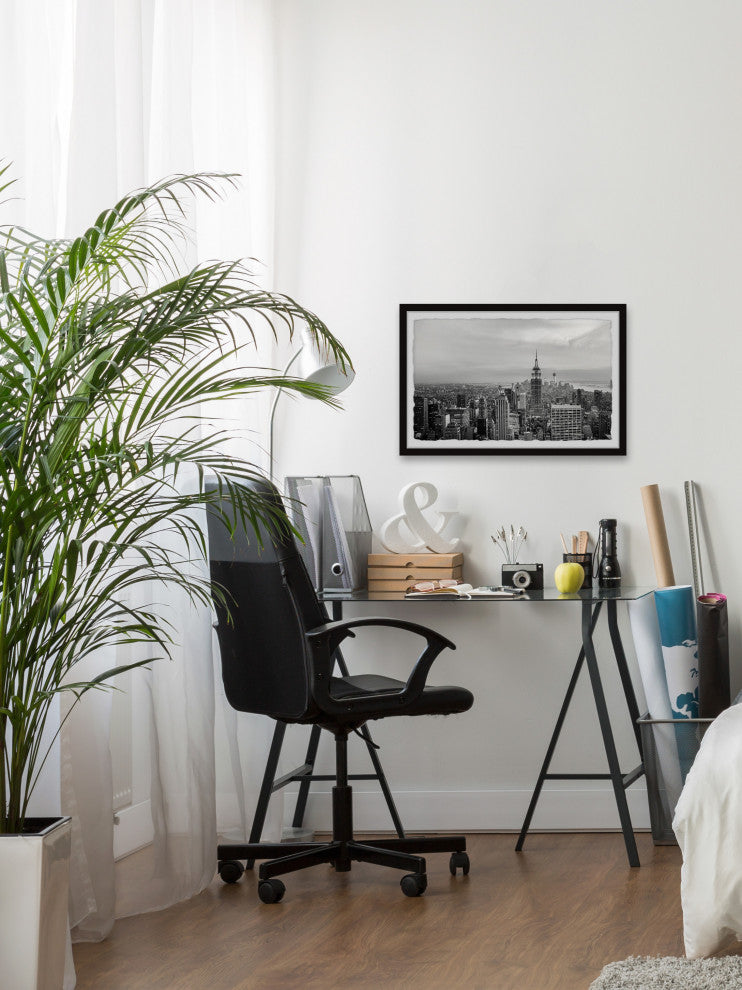 "NYC High-Rise" Framed Painting Print, 18x12