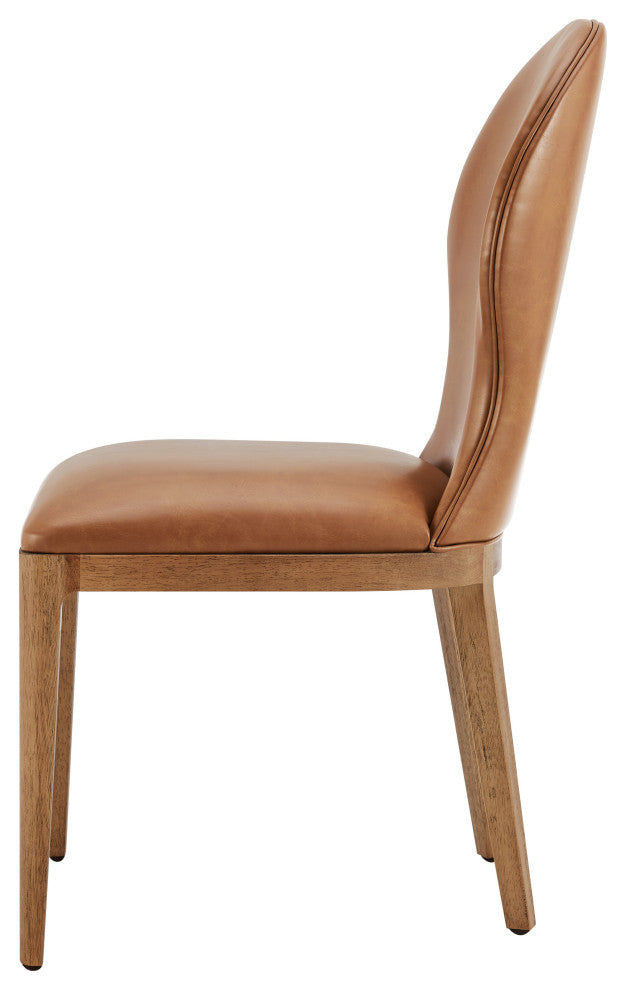 Eldoris Dining Side Chair,, Set of 2, Borneo Chocolate, Pu