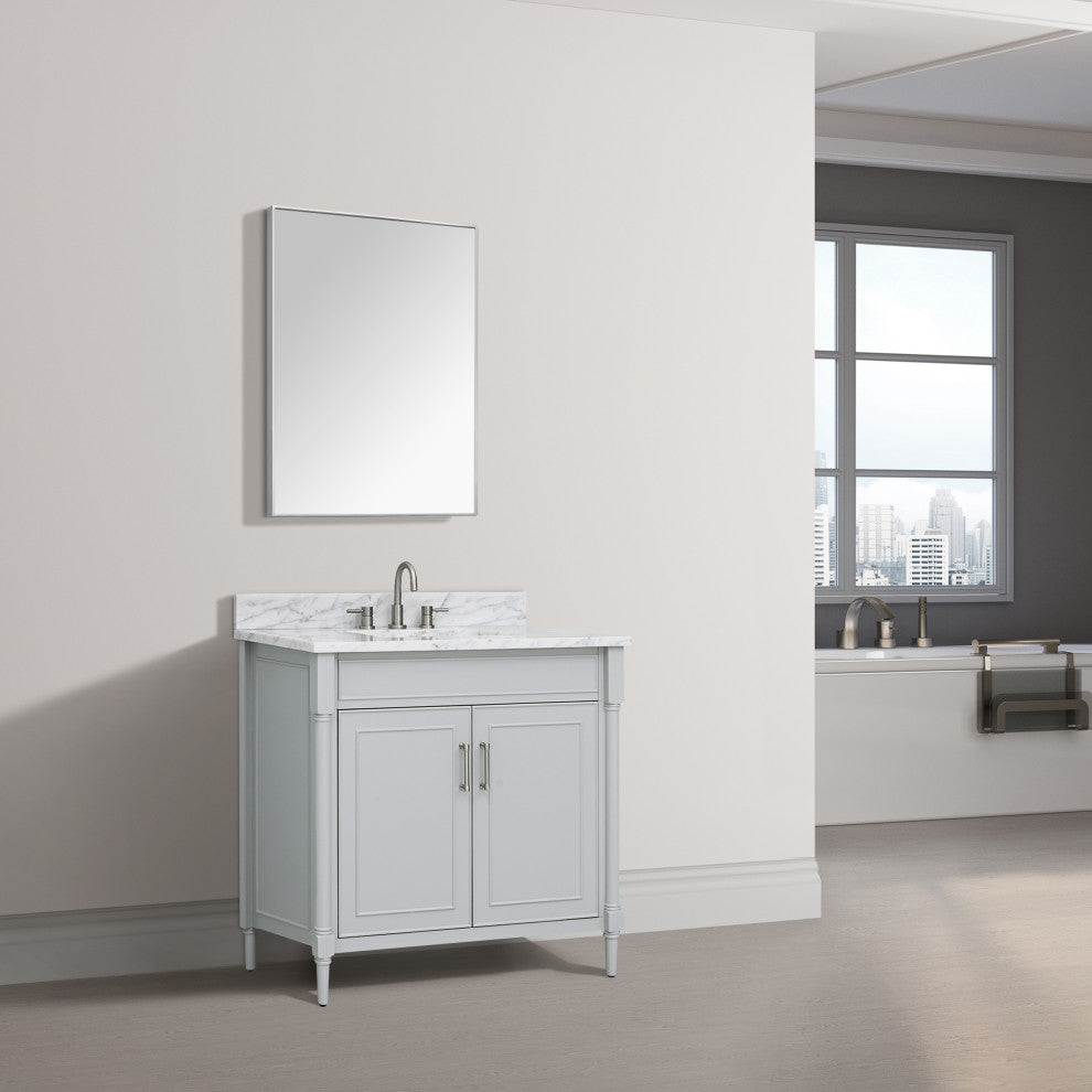 Avanity Bristol 36 in. Vanity Only in Light Gray