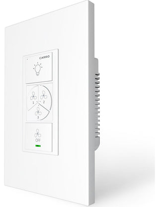 CARRO Smart Switch, 2 in 1 Fan Speed Control and Light On/Off Switch, 2 Gang