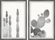 Textured Cactus Diptych, 2-Piece Set, 20x30 Panels
