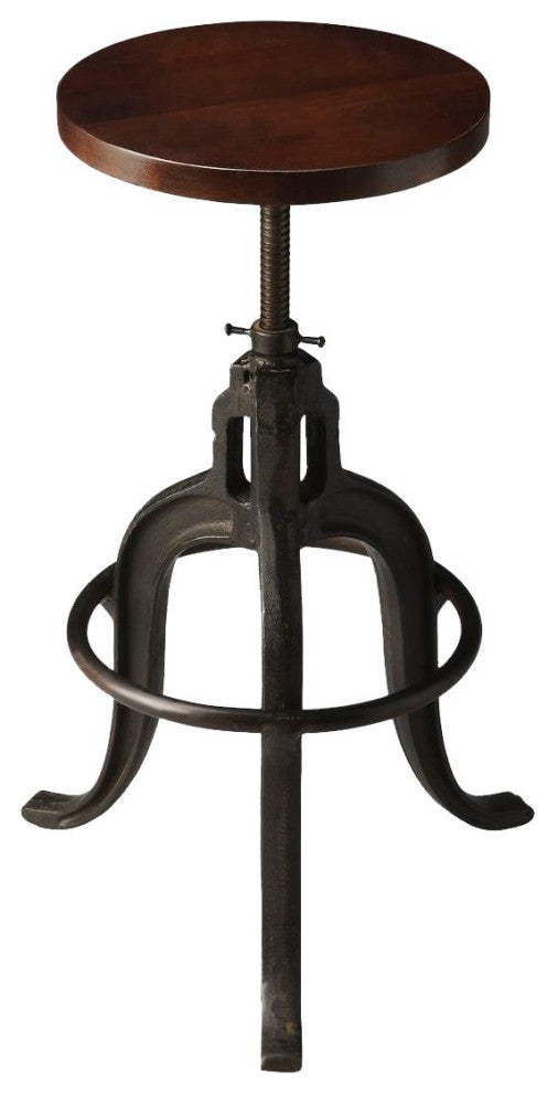 Early Industrial Revolving Bar Stool