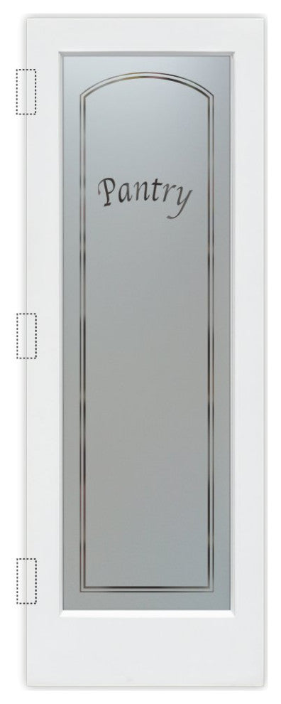 Pantry Door - Classic Arched - Primed - 30" x 96" - Book/Slab Door