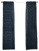 Star Print Thermal Insulated Blackout Curtains, Pair, Navy, 84"