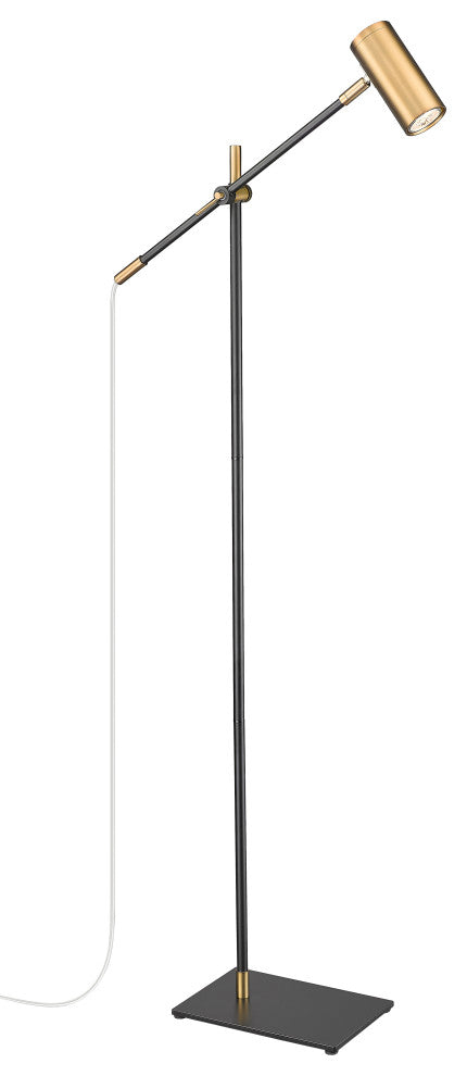 Zlite 814FL-MB-OBR 1-Light Floor Lamp, Olde Brass