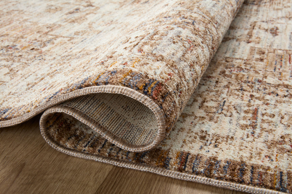 Loloi II Sorrento Mocha/Multi 3'11"x3'11" Round Accent Rug