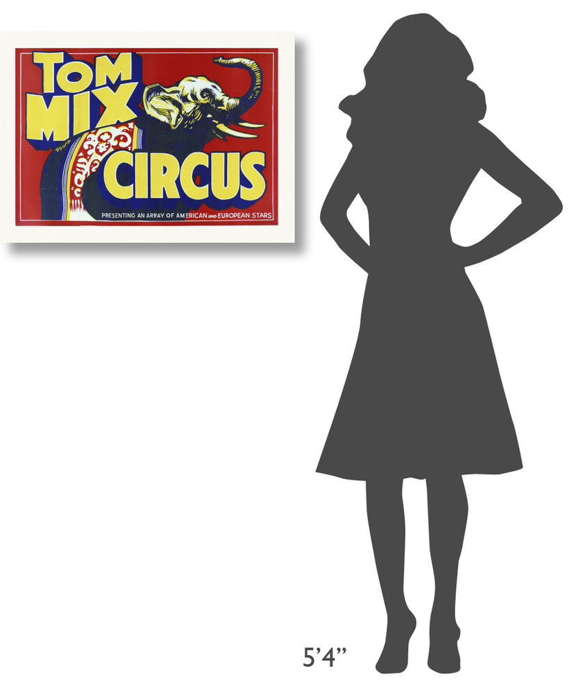 "Tom Mix Circus" Stretched Canvas Giclee by Hollywood Photo Archive, 30x22"