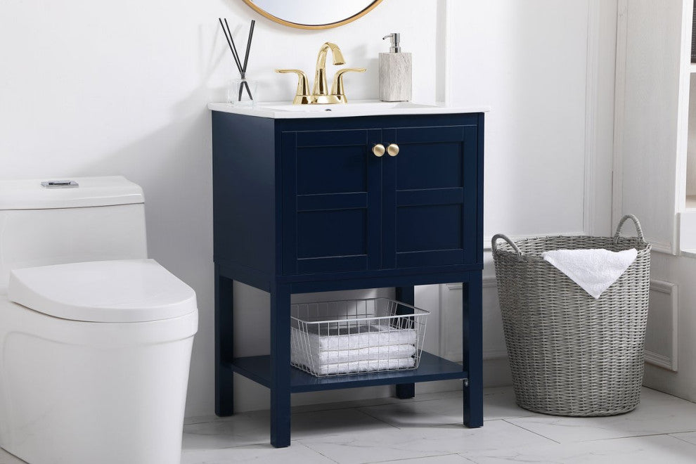 Elegant VF2524BL 24"Bathroom Vanity, Blue
