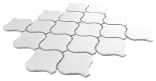 Metro Lantern Matte White Porcelain Floor and Wall Tile