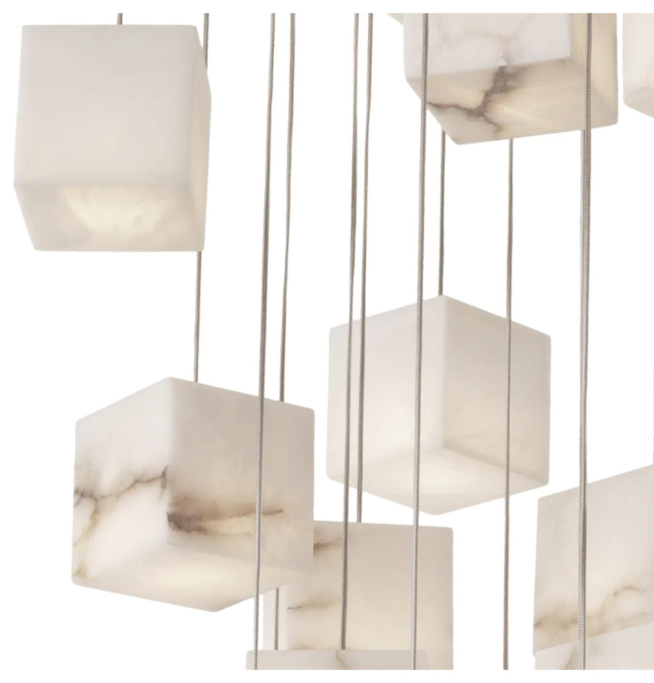 Alabaster Blocks Chandelier, Eichholtz Duboce