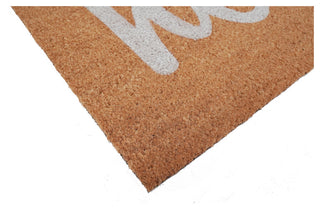Calloway Mills Script Hello Doormats, Off White/ Natural, 24" X 36" X 0.60"