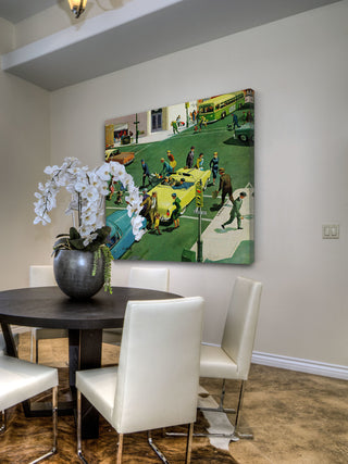 "Blocking the Crosswalk" Painting Print on Canvas by Thornton Utz