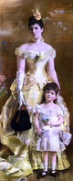 Alfred Emile Leopold Stevens La Baronne de Bonhome Wall Decal Print
