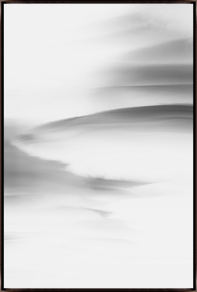 36x54 Lenticular Clouds XIX, Framed Artwork, Espresso