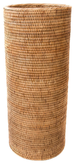 Artifacts Rattan Round Umbrella Basket, Honey Brown