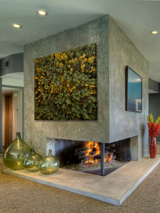 "Yellow and Green Trees" Print on Canvas by Karolis Janulis