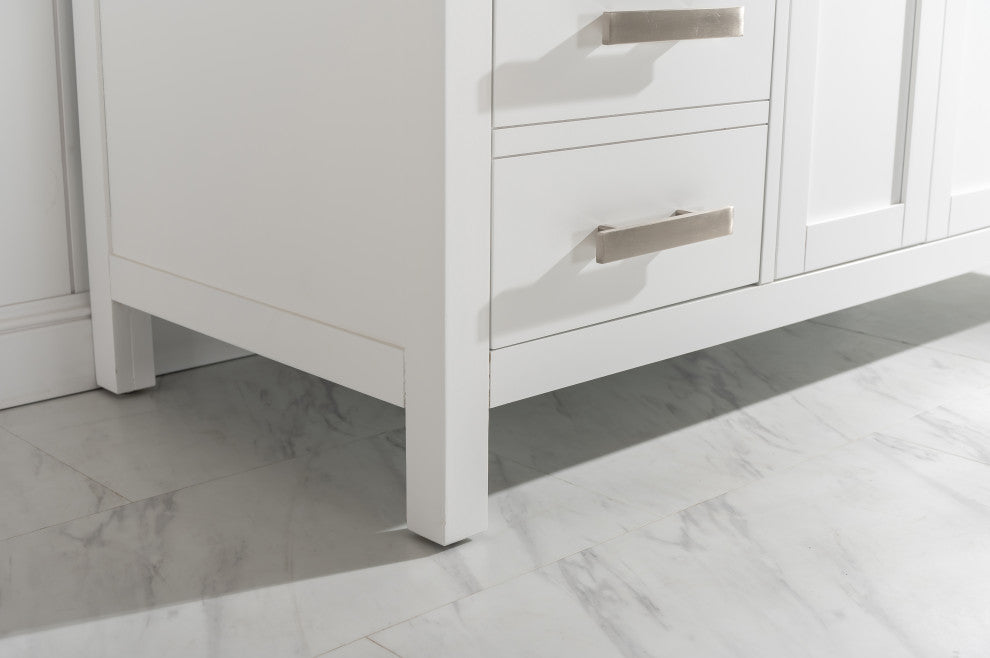 Valentino Single Vanity, White, 54"