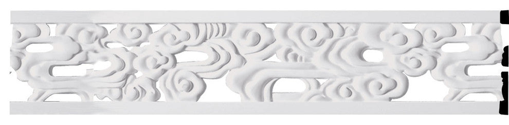 7"H x 5/8"P x 94 1/2"L Flower Pierced Panel Moulding
