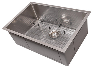 ZLINE Undermount Single Bowl Sink in Stainless Steel with Bottom Grid