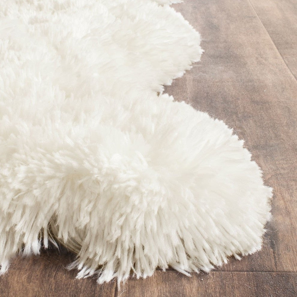 Safavieh Shag 200 SG270A 7' Square White Rug
