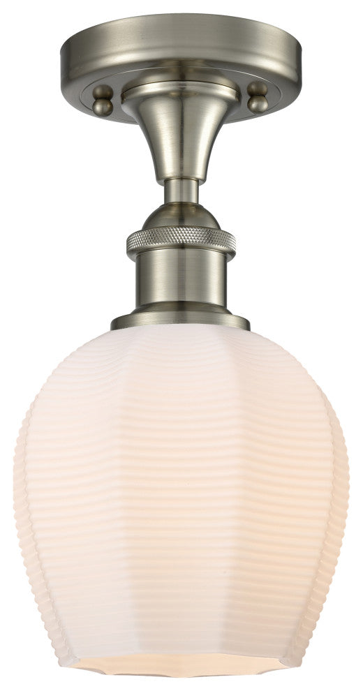 Innovations 516-1C-SN-G461-6 1 LightSemi-Flush Mount, Brushed Satin Nickel