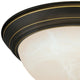 Stevens 11-in W LED Vintage Bronze Flush Mount Ceiling Light Fixture White Glass
