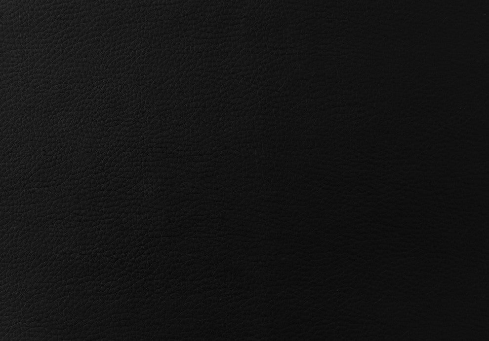 HomeRoots 21" x 22.5" x 36" Black Foam Metal Leather Look Barstool