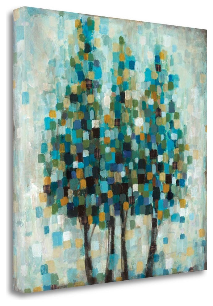 "Into The Blue" By Wani Pasion,Ready to Hang Giclee Print on Gallery Wrap Canvas