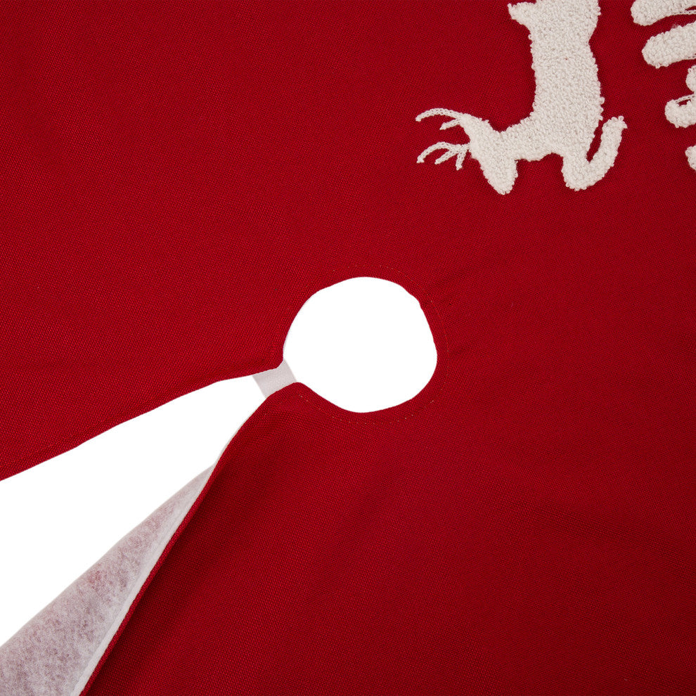 48" Fabric "Merry Christmas" Tree Skirt