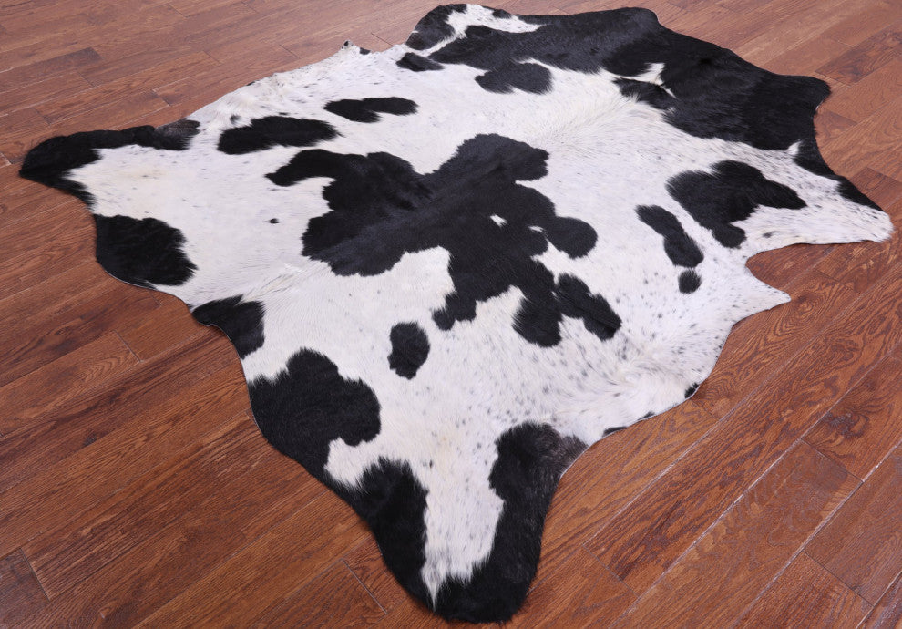 Organic Natural Hair-On Cowhide Area Rug 6' 9" X 6' 0" C1703