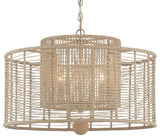Jayna 4 Light Chandelier in Burnished Silver