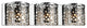 Bubbles 3 Light Vanity Light With Chrome Finish