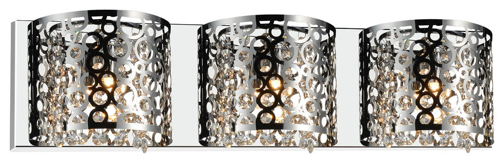 Bubbles 3 Light Vanity Light With Chrome Finish
