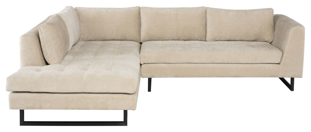Janis Almond Fabric Sectional Sofa, HGSC858