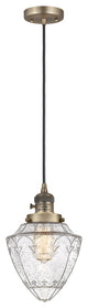 Innovations 201CSW-BB-G664-7 1 Light Mini Pendant, Switch, Brushed Brass