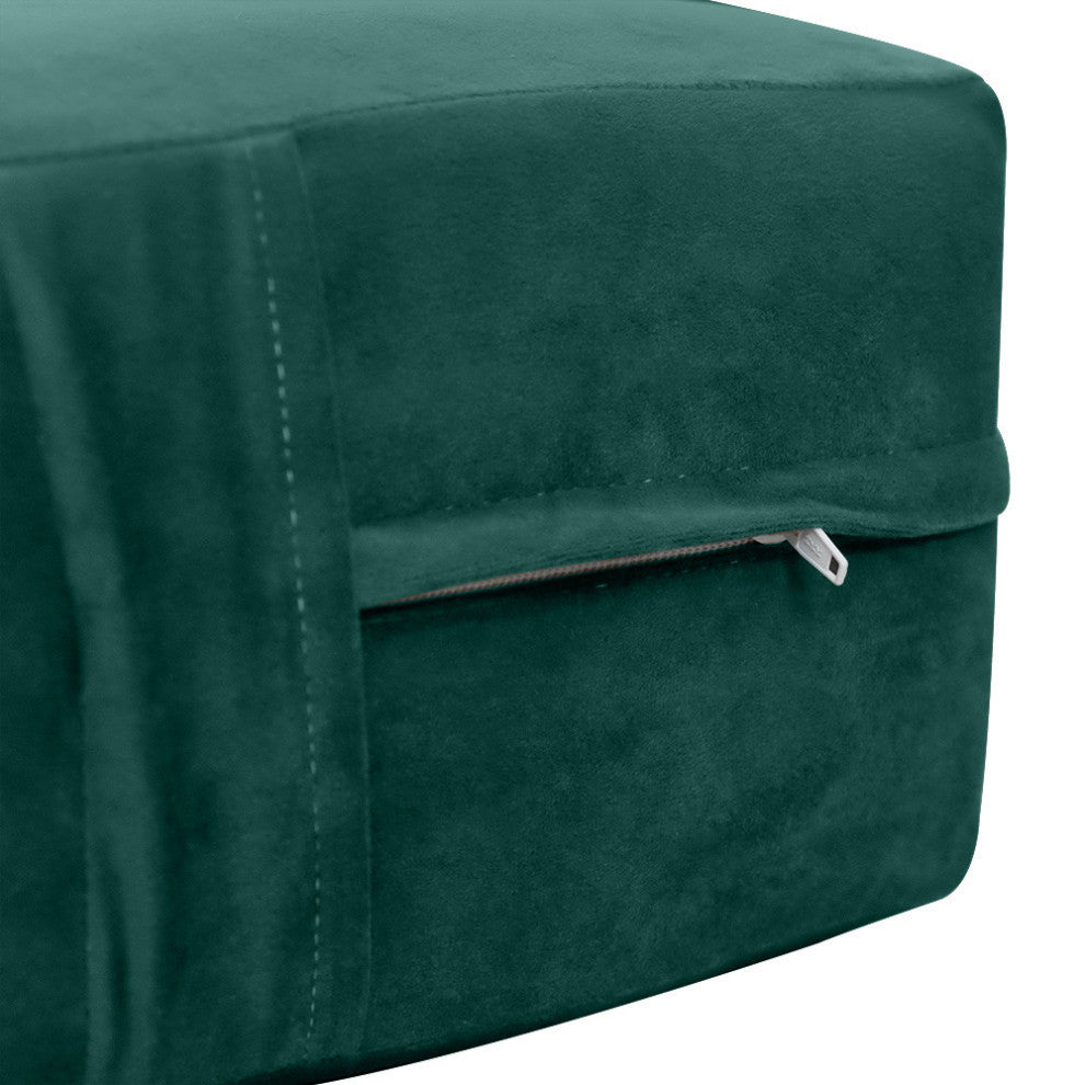 Knife Edge 8" Twin Size 75x39x8 Velvet Indoor Daybed Mattress |COVER ONLY|-AD317