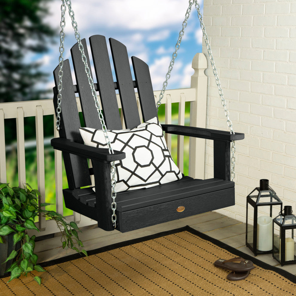 Classic Westport Single Seat Swing, Black