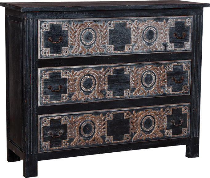 Guild Master 642523 Champagne Gold 3 Drawer Chest