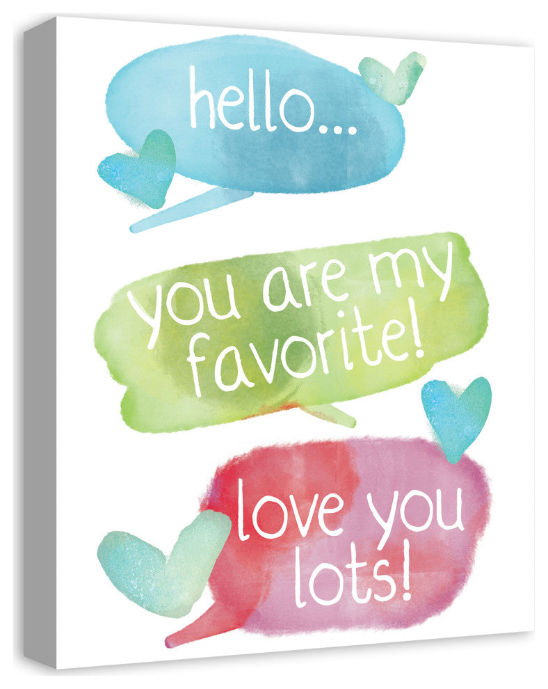 Sweet Conversation 16x20 Canvas Wall Art
