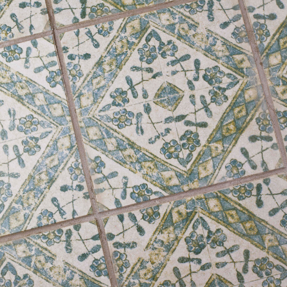 Klinker Retro Quarry Floor and Wall Tile, Bergenia