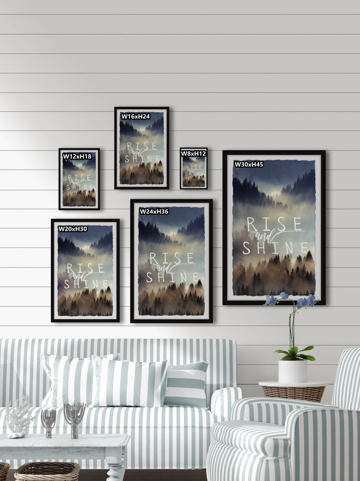 "Rise and Shine X" Framed Painting Print