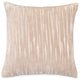 GLAMtastic Parallel 19" Square Pillow, Set of 2, Cream