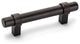 Bar Cabinet Pull, 3-3/4" Hole Centers, Oil Rubbed Bronze, Set of 10